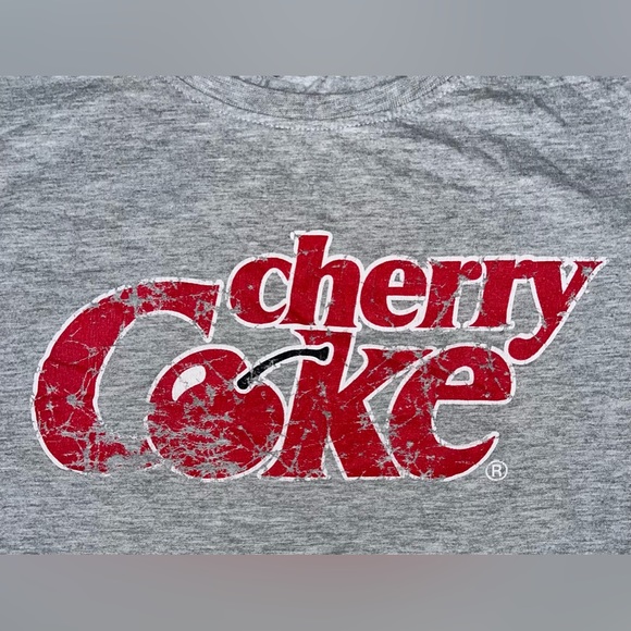 COCA-COLA “cherry coke” grey crop top - Picture 4 of 4